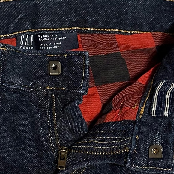 Buffalo Plaid Lined Toddler Jeans - Picture 4 of 4